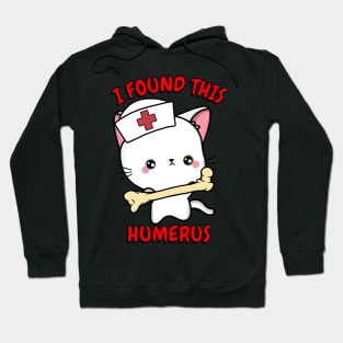 Funny angora Cat tells a lame joke Hoodie